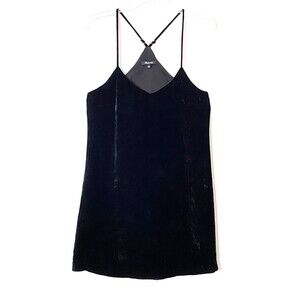 Madewell Midnight Black Strappy Mini Dress